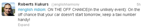 English Harmony Twitter updates